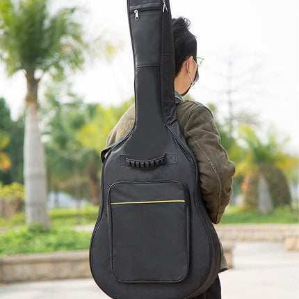 Classic guitar case - Acoustic guitar case - Backpack with exterior pocket and handles - Guitar backpack - Guitar case - Padded - Waterproof - For electric guitars - Black.
