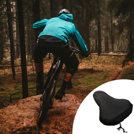 2 pieces - Bicycle Saddle Cover - Bicycle Saddle Cover - Waterproof Saddle Cover - Cover for Bicycle Saddle - Rain Cover - Saddle Cover - with drawstring - outdoor saddle cover - bicycle accessories - waterproof - universal - rain and dust protection - 24.