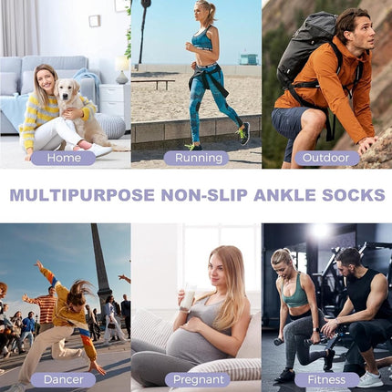 6 pairs - Socks - Yoga socks - Pilates socks for women - non-slip yoga socks - with grip - sports socks for women - Women's socks - black and white.