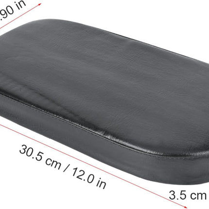 Rear bicycle cushion - with a pair of bicycle pedals - black PU rear saddle - mountain bike back cushion - wide soft cushion - comfortable bicycle cushion - bicycle accessory - for school, sports, trail riding - 30*15*3.5 cm - black.