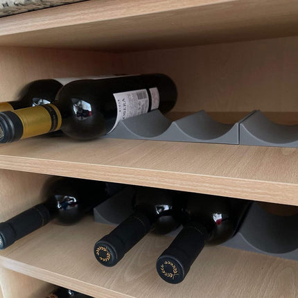 Bottle rack - Beverage bottle rack - Refrigerator bottle holder - Plastic bottle holder - Wine bottle holder - Wine rack - Storage organizer - Refrigerator organizer - Wine bottle display mat - Can holder - for wine bottles, refrigerator and pantry - 29.5.