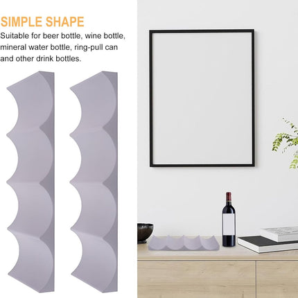 Bottle rack - Beverage bottle rack - Refrigerator bottle holder - Plastic bottle holder - Wine bottle holder - Wine rack - Storage organizer - Refrigerator organizer - Wine bottle display mat - Can holder - for wine bottles, refrigerator and pantry - 29.5.