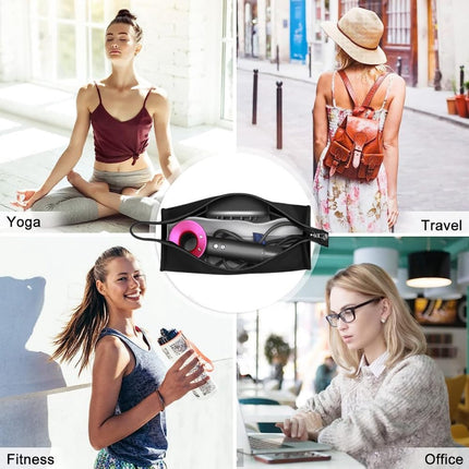Suitable Travel Case - 1 piece - Organizer - Storage Bag - Travel Bag - Travel Pouch - PU Leather - Waterproof Hair Dryer Bag - Portable Hair Dryer Bag - For curling iron, comb, curling iron and hair dryer - Suitable for Dyson Supersonic and accessories -.