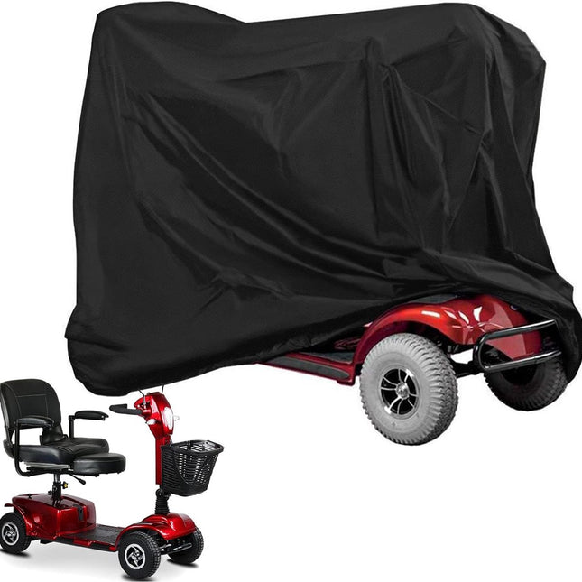 Mobility Scooter Protective Cover - Mobility Scooter Cover - Cover for mobility scooter - Mobility Scooter Cover - waterproof wheelchair cover for storage - Waterproof Cover - Rain Cover - Protective Cover - Waterproof - 55 "x 26" x 36 " - Black.