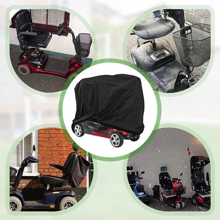 Mobility Scooter Protective Cover - Mobility Scooter Cover - Cover for mobility scooter - Mobility Scooter Cover - waterproof wheelchair cover for storage - Waterproof Cover - Rain Cover - Protective Cover - Waterproof - 55 "x 26" x 36 " - Black.