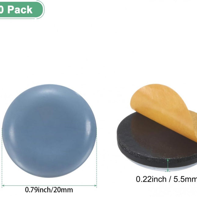 40 pieces - Furniture mats - Teflon furniture glides - Teflon furniture mats - Foot pads for table and chair - floor protectors - easy to move - for chairs, tables, sofas and beds - round - 20*20*5.5 mm.