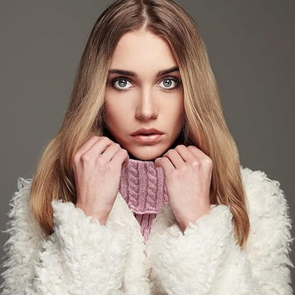 Pieces Faux Turtleneck - Faux Longneck Sweater - Women's Turtleneck - Women's Blouse Collar - Patch Turtleneck - Knitted Collar - Faux Knitted Collar - Turtleneck - Faux High Turtleneck - Fake Turtleneck - Turtleneck - Fake Turtleneck - Small Collar - Win.