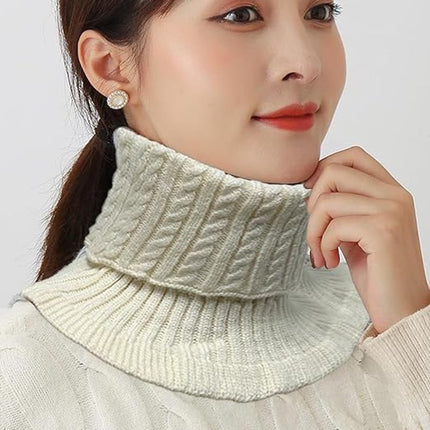 Pieces Faux Turtleneck - Faux Longneck Sweater - Women's Turtleneck - Women's Blouse Collar - Patch Turtleneck - Knitted Collar - Faux Knitted Collar - Turtleneck - Faux High Turtleneck - Fake Turtleneck - Turtleneck - Fake Turtleneck - Small Collar - Win.