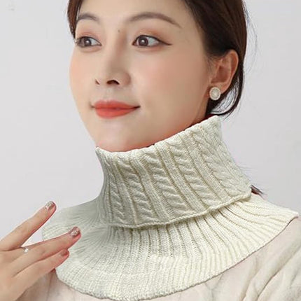 Pieces Faux Turtleneck - Faux Longneck Sweater - Women's Turtleneck - Women's Blouse Collar - Patch Turtleneck - Knitted Collar - Faux Knitted Collar - Turtleneck - Faux High Turtleneck - Fake Turtleneck - Turtleneck - Fake Turtleneck - Small Collar - Win.