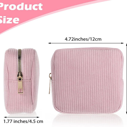 Toiletry Bag - Sanitary Pad Makeup Bag - Sanitary Pad Pouches - Menstrual Bags - Menstrual Pouches - Waterproof Zipper - Tampon Pouches - Napkin Pouches - Cosmetic Bag - Storage Bag - Makeup Bag - For Sanitary Pads, Tampons, Menstrual Cup - Pink.