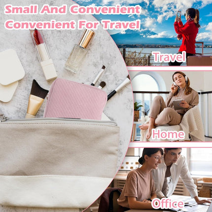 Toiletry Bag - Sanitary Pad Makeup Bag - Sanitary Pad Pouches - Menstrual Bags - Menstrual Pouches - Waterproof Zipper - Tampon Pouches - Napkin Pouches - Cosmetic Bag - Storage Bag - Makeup Bag - For Sanitary Pads, Tampons, Menstrual Cup - Pink.