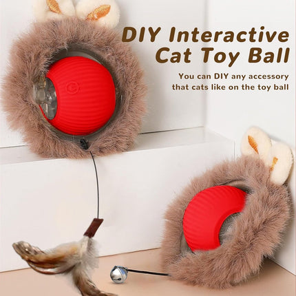Cat Toys - Cat Balls - Interactive Cat Toy Ball - Cat Toys - Electric Toy Ball - Cat Toys - Automatically Moving Ball - Attracts Indoor Cats - Cat Ball for Play and Interaction.