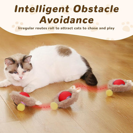 Cat Toys - Cat Balls - Interactive Cat Toy Ball - Cat Toys - Electric Toy Ball - Cat Toys - Automatically Moving Ball - Attracts Indoor Cats - Cat Ball for Play and Interaction.