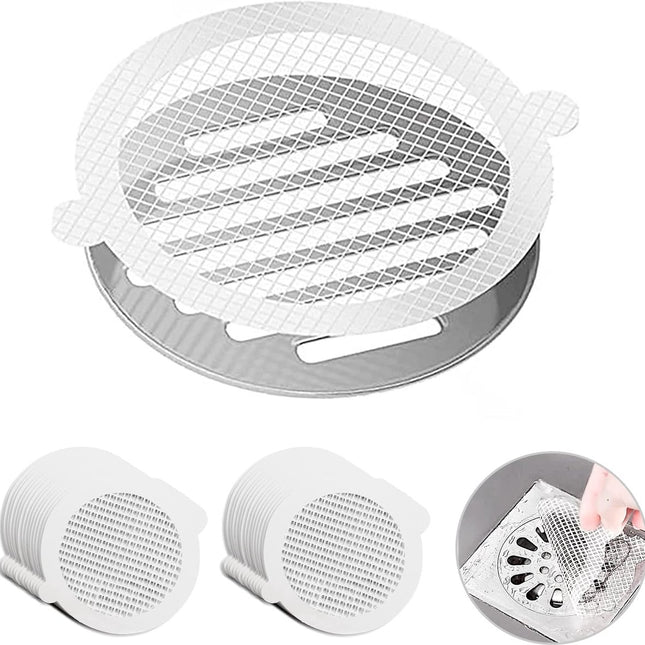 Shower drain strainer - 30 Pieces - Sink strainer - shower drain sticker - Sink strainer - Drain strainer - Sink strainer - Universal Hair Filter - Shower Bathroom Hair Catcher - anti-clogging - anti-hair - for Bathroom Drain Balcony Drain Hole - 4.33 inc.