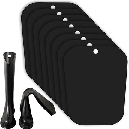 8 pieces - Boot trees - Boot Shapers - Boot filler - Boot stretcher - Stretcher - plastic boot trees for women - high boot supports - boot supports - reusable inserts - shoe care accessory - 35*28 cm - black.