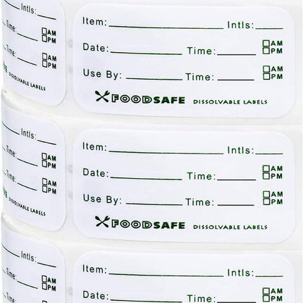 Freezer Labels Writable - 900 Pieces Freezer Stickers Writable - labels - food date labels - freezer stickers - removable freezer labels - Freezer Labels - Freezer Containers - Shelf life labels.
