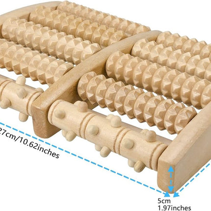 Foot Massager - Wooden Foot Massager - Foot Massager - Foot Massager Roller - Pain and Plantar Fasciitis, Massage Tools for Women and Men.
