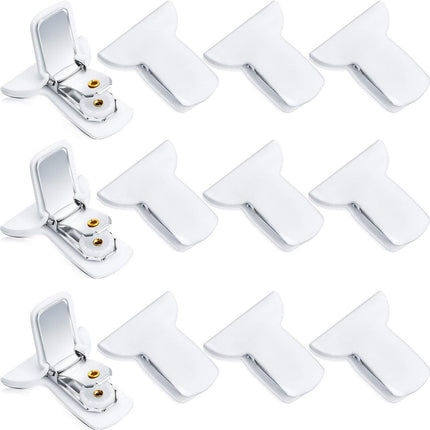 12 pieces - Duvet clips - Quilted duvet clips - with foam and metal - Duvet clamps - Duvet pegs - Clamps - Clips - Sturdy duvet clips - Bedding accessories - for duvets,  - ets and sheets - white.