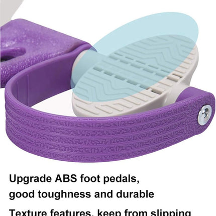 Elastic Abdominal Trainer - Fitness Resistance Bands - Ab Trainer - Ab Roller - Ab Wheel - Abdominal Wheel - Resistance Fitness Resistance Pedal Band - Multifunctional Tension Cord - Training Aids - Leg Stretching - Fitness Equipment - Purple.