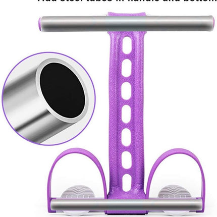 Elastic Abdominal Trainer - Fitness Resistance Bands - Ab Trainer - Ab Roller - Ab Wheel - Abdominal Wheel - Resistance Fitness Resistance Pedal Band - Multifunctional Tension Cord - Training Aids - Leg Stretching - Fitness Equipment - Purple.