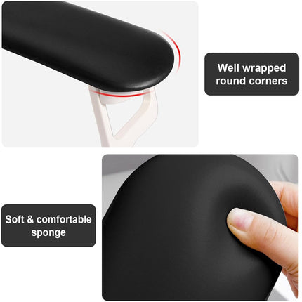 Nail Armrest - foldable - Nail Stylist Armrest - PU leather nail hand rest - with table mat - for nail technology - Nail Cushion - nail hand cushion for manicure salon use - Manicure pads - Manicure Cushion - Nail armrest cushion - Black.