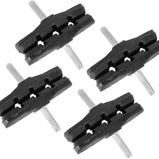 4 pairs - Brake pads - Bicycle brake pads - Bicycle Brake Pad Set - Brake shoe - Replacement brake pads - Brake pads for mountain bikes - Rubber bicycle brake pads - rubber road bike brake boot - bicycle accessories - for bicycles, mountain bikes - 70 mm
