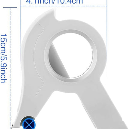 Tape Dispenser - Portable masking tape dispenser - adhesive tape dispenser - Seam sticker tool - for wall and floor painting - for paintwork, windows and door frames - 15*10.4 cm - white.