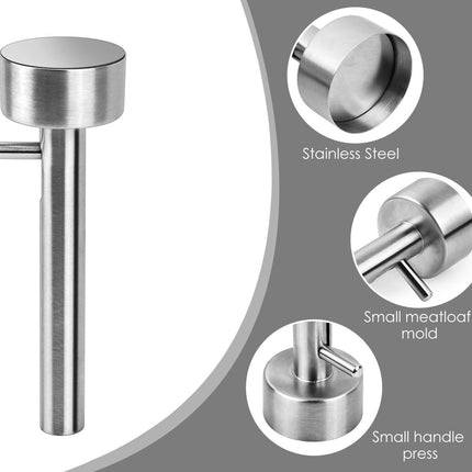Falafel Scoop - Falafel Portioning Device - Falafel Make - Burger Maker - Meatball Scoop - Stainless Steel Falafel Scoop - Kitchen Utensils - Non-stick Mold - for falafel balls, meatballs - 4.2*13.5 cm - Silver.