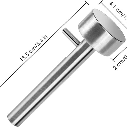 Falafel Scoop - Falafel Portioning Device - Falafel Make - Burger Maker - Meatball Scoop - Stainless Steel Falafel Scoop - Kitchen Utensils - Non-stick Mold - for falafel balls, meatballs - 4.2*13.5 cm - Silver.