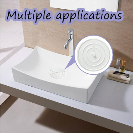 Pieces Silicone Bathtub Drain Stopper - Drain Plug - Universal Bath Stopper - Sink Plug - Bath Plug - Drain Stopper for Bath and Washbasin - Sink Stopper - Drain Plugs - Washbasin Bath Plug - for kitchens, bathrooms, laundries - White.