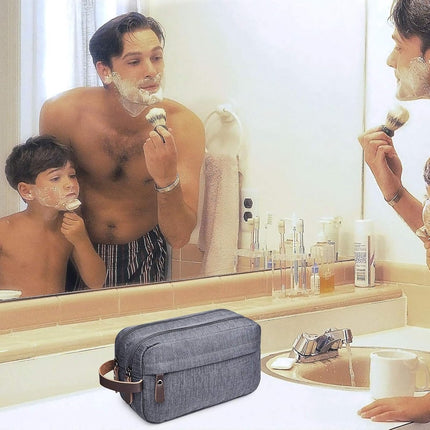 Men's toiletry bag - Travel toiletry bag - Travel accessories - Toiletry bag - Makeup bag - Gift - Unisex - Toiletry bag - Grey.