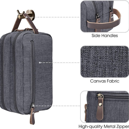 Men's toiletry bag - Travel toiletry bag - Travel accessories - Toiletry bag - Makeup bag - Gift - Unisex - Toiletry bag - Grey.