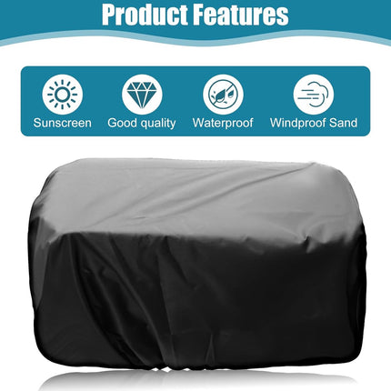 Bicycle crate cover - Bicycle covers - Rain cover - Rain cover for bicycle basket - Rain cover for electric vehicles - Waterproof bicycle basket cover - Universal waterproof bicycle basket protector - Dust cap - Adjustable cover - Water-resistant - 54*47.