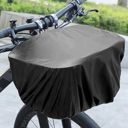 Bicycle crate cover - Bicycle covers - Rain cover - Rain cover for bicycle basket - Rain cover for electric vehicles - Waterproof bicycle basket cover - Universal waterproof bicycle basket protector - Dust cap - Adjustable cover - Water-resistant - 54*47.