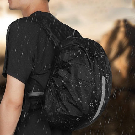 2 pieces - Backpack cover - Waterproof backpack cover - Waterproof rain cover for backpack - Waterproof rain cover - Reflective backpack cover - dust cover - for hiking, camping, traveling, cycling, outdoor activities - size M (40-50L) - 40*20*60 cm - bla.