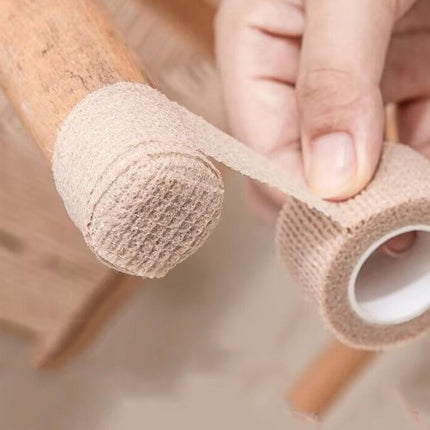 6 Rolls Chair Leg Floor Protectors - Self-Adhesive Bandage Wraps - Chair Leg Protectors - Anti-Slip Chair Leg Protectors - Chair Leg Protective Tape - Chair Leg Protectors - for Hardwood Floors, Noise Reduction - 2.5cm × 2m.