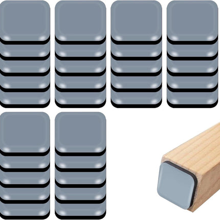 30 pieces - Furniture mats - Teflon furniture glides - Teflon furniture mats - Foot pads for table and chair - floor protectors - easy to move - for chairs, tables, sofas and beds - square - 20*20*6 mm.