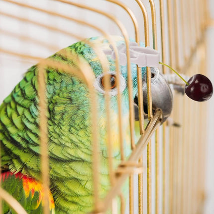 12x Bird Feeders - Plastic bird bowl - Birdcage feeder clips - Bird feeder tray - parrot fruit and vegetable clips - Bird feeder - Bird Feeder Tray - For birdcage - Hanging bird feeder - For birds, parrots.