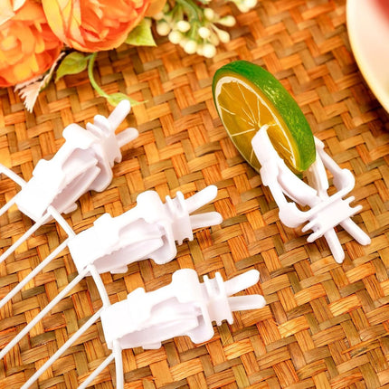 12x Bird Feeders - Plastic bird bowl - Birdcage feeder clips - Bird feeder tray - parrot fruit and vegetable clips - Bird feeder - Bird Feeder Tray - For birdcage - Hanging bird feeder - For birds, parrots.
