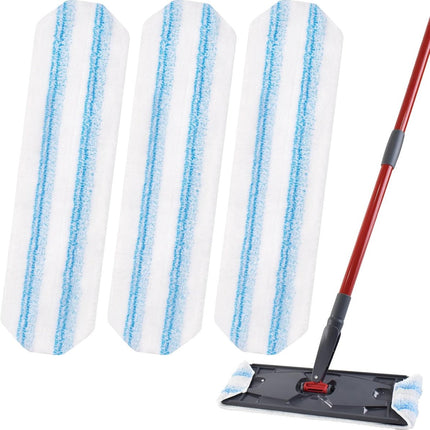 3 pack - Suitable for Vileda H2Pro Flatmop Replacement - Suitable for OCedar H2pro flatmop - For hard floors - mop head replacement - replacement microfiber mop heads - Machine washable - Reusable pad replacement - for deep cleaning.