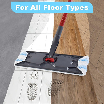 3 pack - Suitable for Vileda H2Pro Flatmop Replacement - Suitable for OCedar H2pro flatmop - For hard floors - mop head replacement - replacement microfiber mop heads - Machine washable - Reusable pad replacement - for deep cleaning.