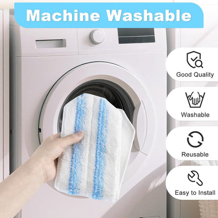 3 pack - Suitable for Vileda H2Pro Flatmop Replacement - Suitable for OCedar H2pro flatmop - For hard floors - mop head replacement - replacement microfiber mop heads - Machine washable - Reusable pad replacement - for deep cleaning.
