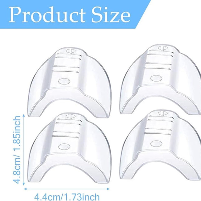 2 pairs - side protection for glasses - side shields - side shields for safety glasses - universal side shield safety glasses - eyewear accessories - for small and medium-sized glasses - eyewear protection for work, sports, leisure - transparent.