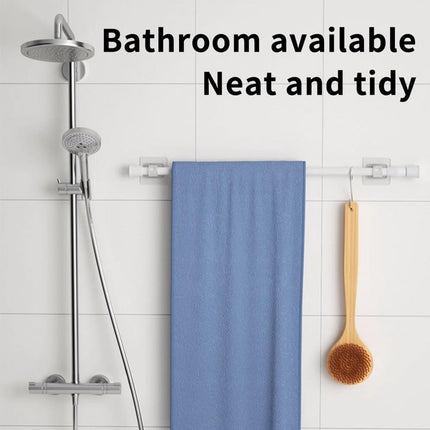 6 pieces - Curtain rod hook - 6*6 cm - drill-free curtain holders - self-adhesive curtain rod holders - drill-free curtain hooks - curtain accessories - for curtain rods, towel racks, bathrooms, kitchens - transparent.