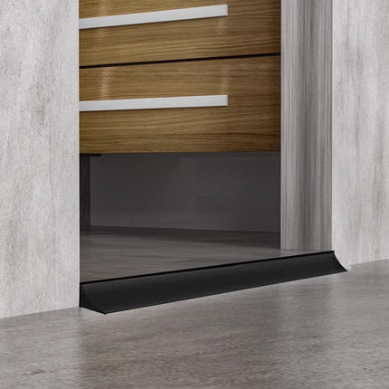 300 cm silicone anti-overflow shower barrier - Shower thresholds - water dam shower sticker - shower threshold bar - dry and wet separation - folding shower door seal and waterproof retention system - Sanitary Water Stopper - Black.