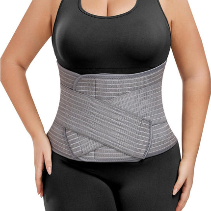 Postpartum Pregnancy Belt - Postpartum Belly Belt - Postpartum Support Belt - Breathable Belly Wrap - Pregnancy Belly Belt - Belly Braces - Corset - Kidney Warmer - Recovery Belt - Lower Back Support - for women - Size L/XL - Grey.