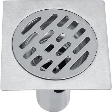 Square shower drain - Floor drain - Basket strainer - Drain strainer - Sink strainer - sink stopper - Stainless steel square odor-proof floor drain - drain stopper - Washbasin drain plug - Odor-proof floor drain - for bathroom, kitchen washbasin, toilet.