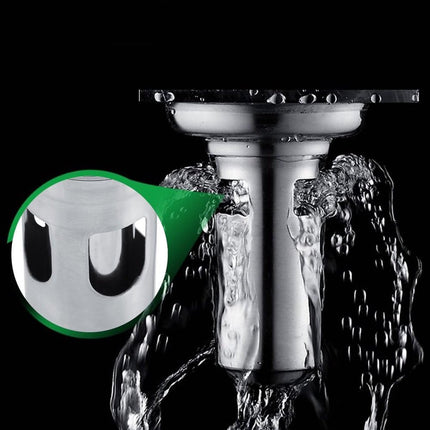 Square shower drain - Floor drain - Basket strainer - Drain strainer - Sink strainer - sink stopper - Stainless steel square odor-proof floor drain - drain stopper - Washbasin drain plug - Odor-proof floor drain - for bathroom, kitchen washbasin, toilet.