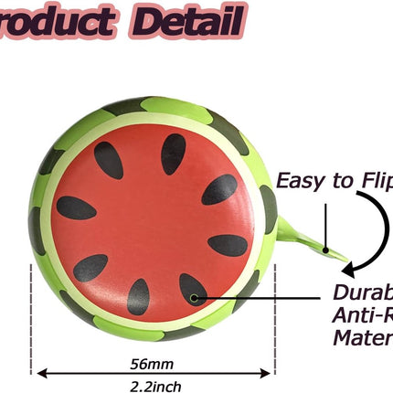 Bicycle bell - Fruits bicycle bell for children - Children's bicycle bell - adjustable bicycle bell - bicycle accessories - bicycle horn - ringing bicycle bell sound - watermelon pattern - 6*5 cm - red and green.