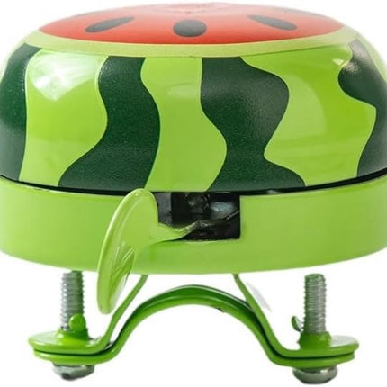 Bicycle bell - Fruits bicycle bell for children - Children's bicycle bell - adjustable bicycle bell - bicycle accessories - bicycle horn - ringing bicycle bell sound - watermelon pattern - 6*5 cm - red and green.